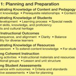 Danielson Framework 1b/1e Planning and Preparation